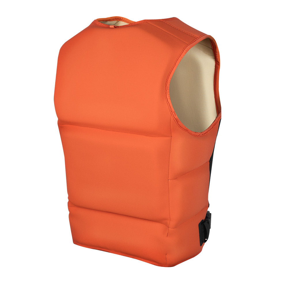 Produktabbildung von hinten der der MANERA Open Seas Vest in der Farbe Carrot