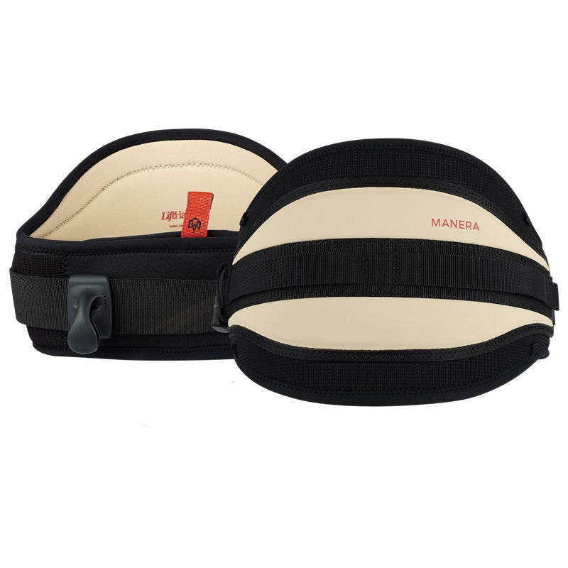 Produktbild F-ONE Lift Wing Harness beige vorder und rückseite 