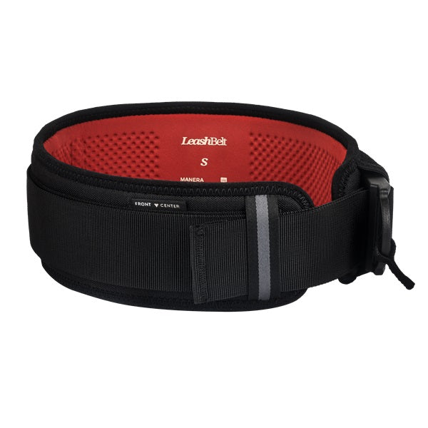 Produktbild F-ONE Leash Belt von vorne schwarz Innenseite orange